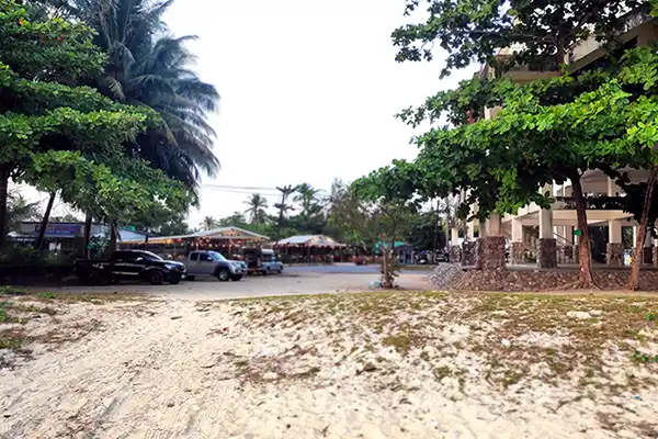 Pakarang Beach entrance Pakarang Beach entrance