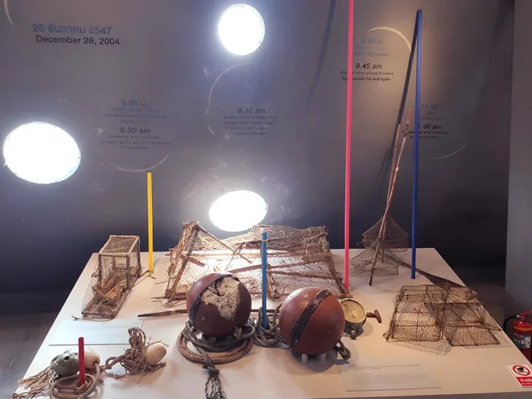 Artefacts at Nam Khem Tsunami Museum 1 768x576