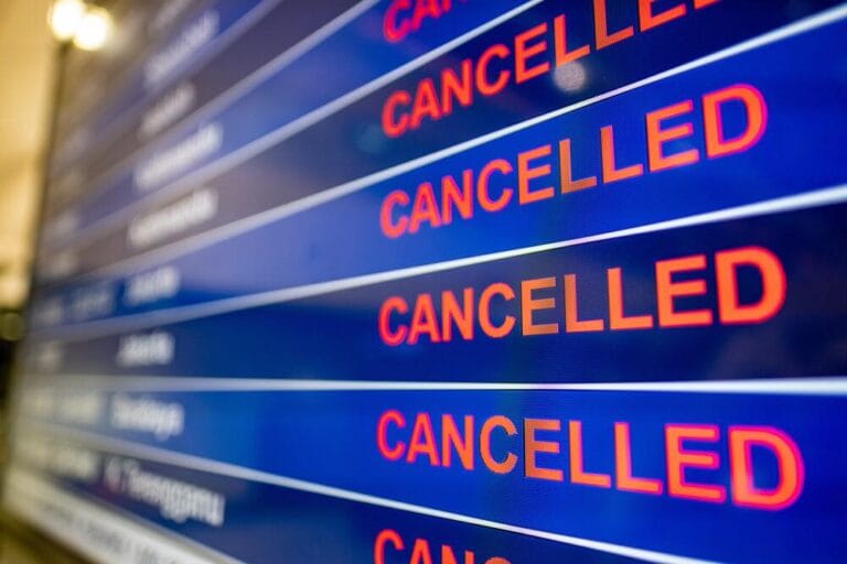 Flight cancelled